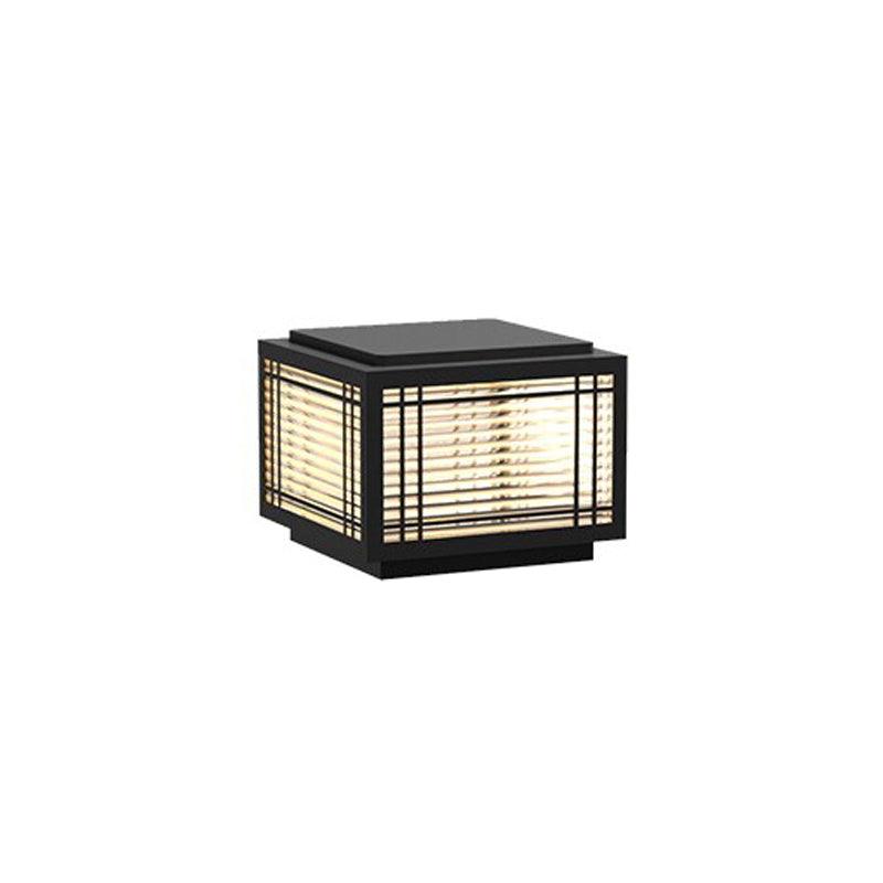 Classic Black Post Light – Solar Deck Light for Yard