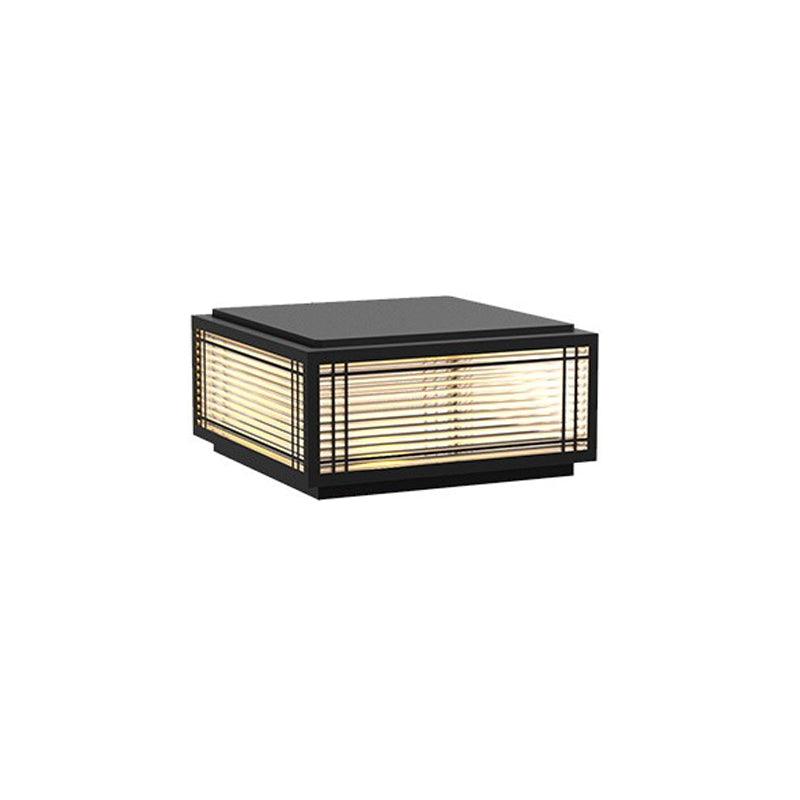 Classic Black Post Light – Solar Deck Light for Yard
