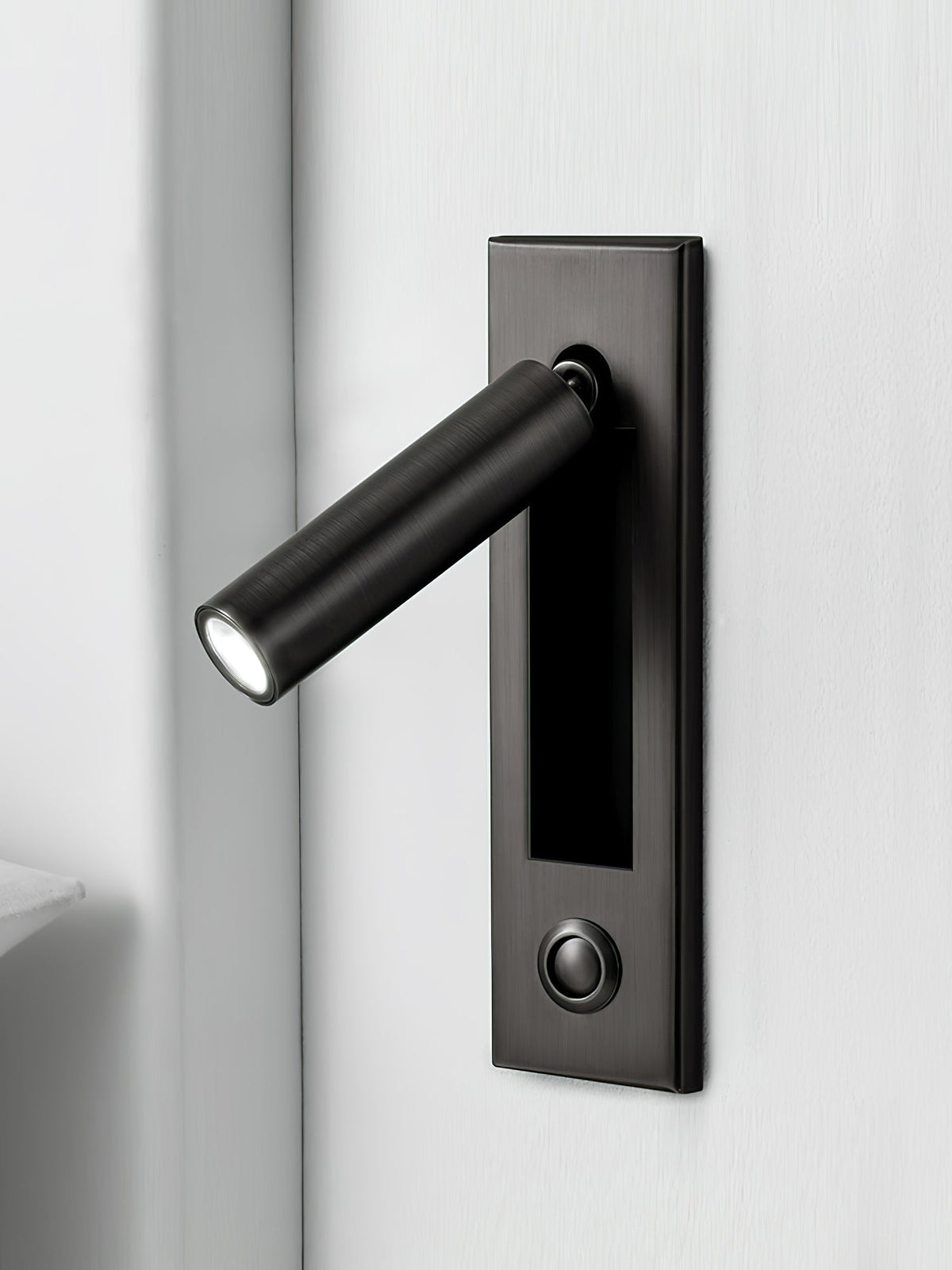 Minimalist Metal Recessed Sconce – Folding Bedside
