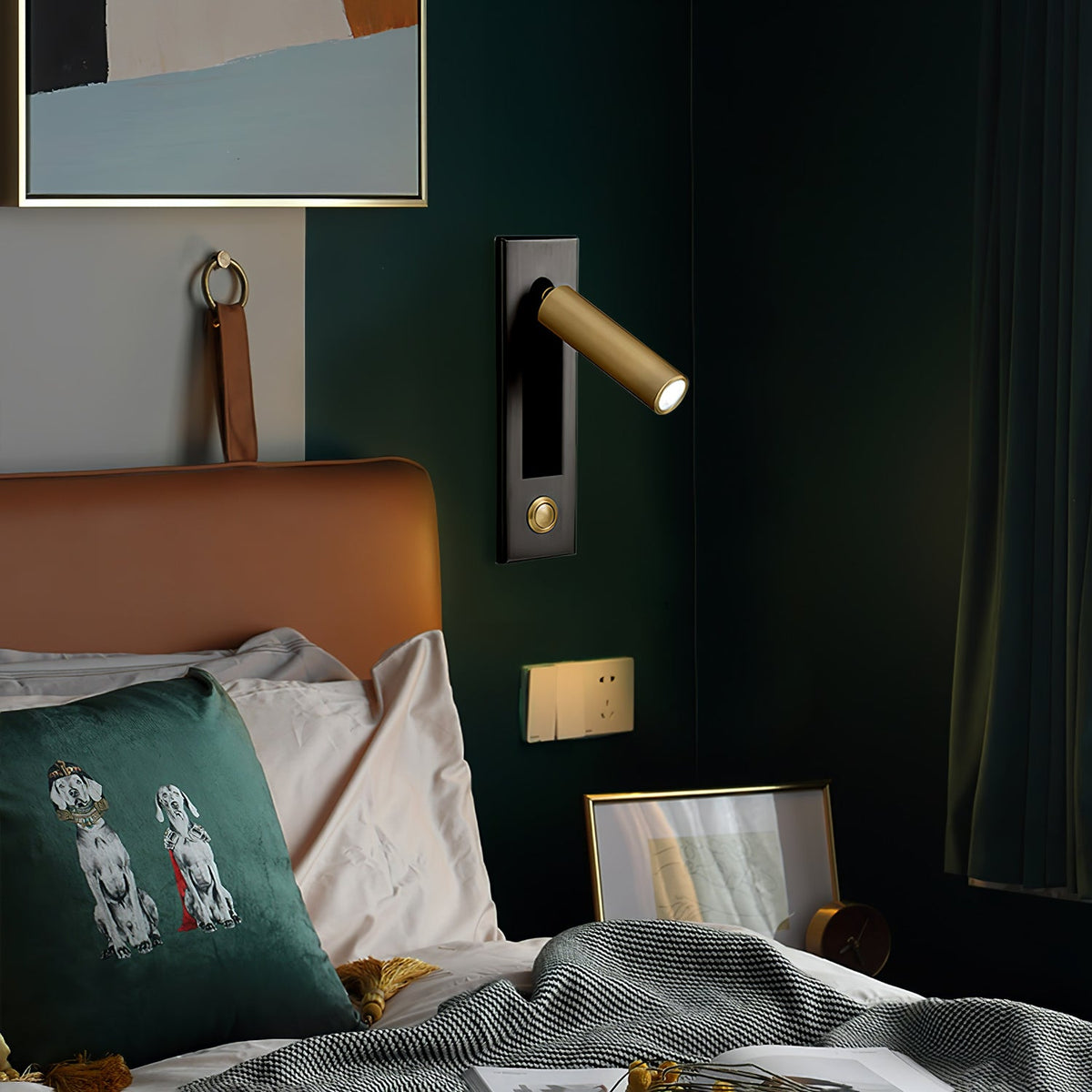 Minimalist Metal Recessed Sconce – Folding Bedside
