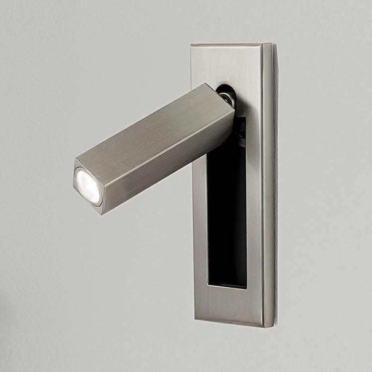 Minimalist Metal Recessed Sconce – Folding Bedside