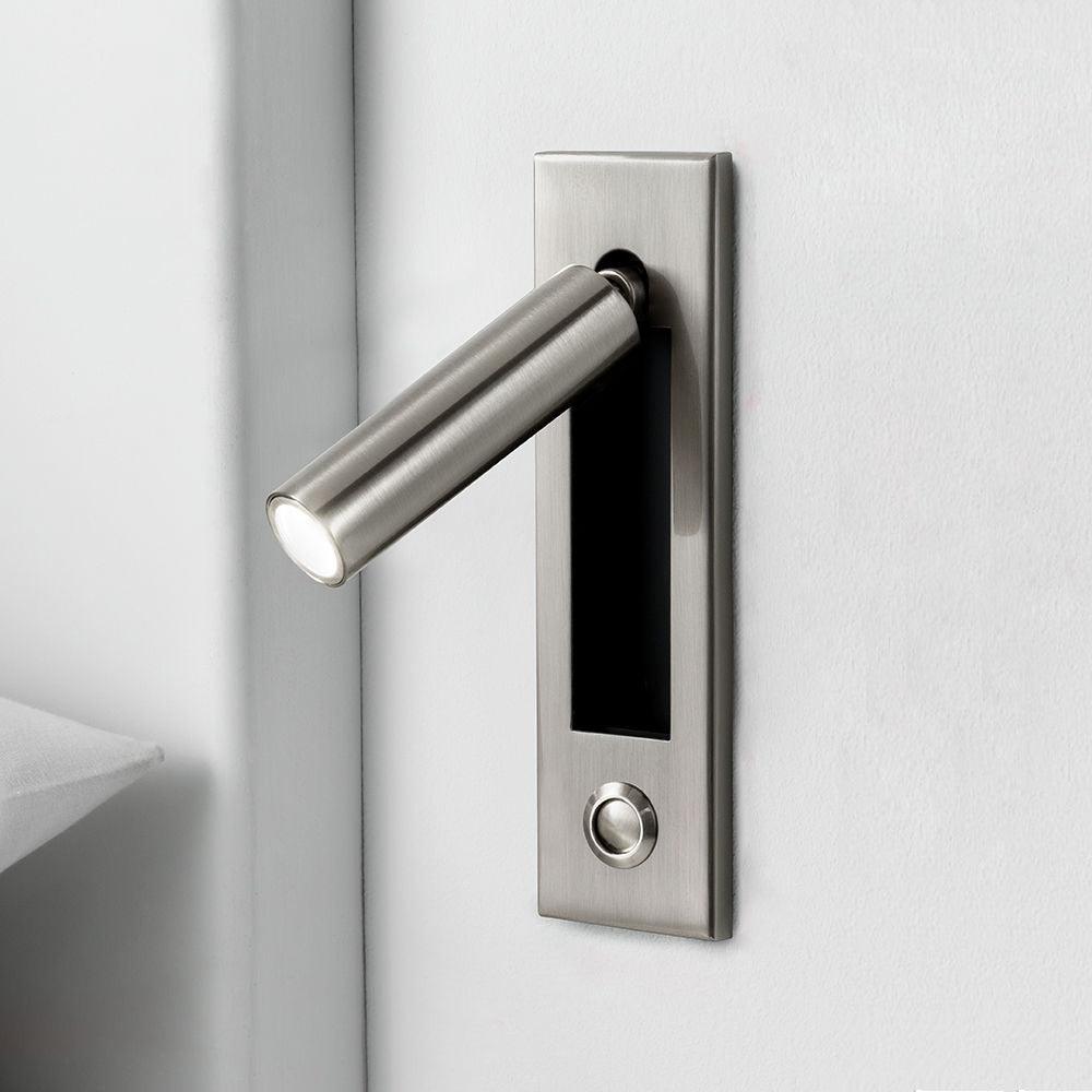 Minimalist Metal Recessed Sconce – Folding Bedside