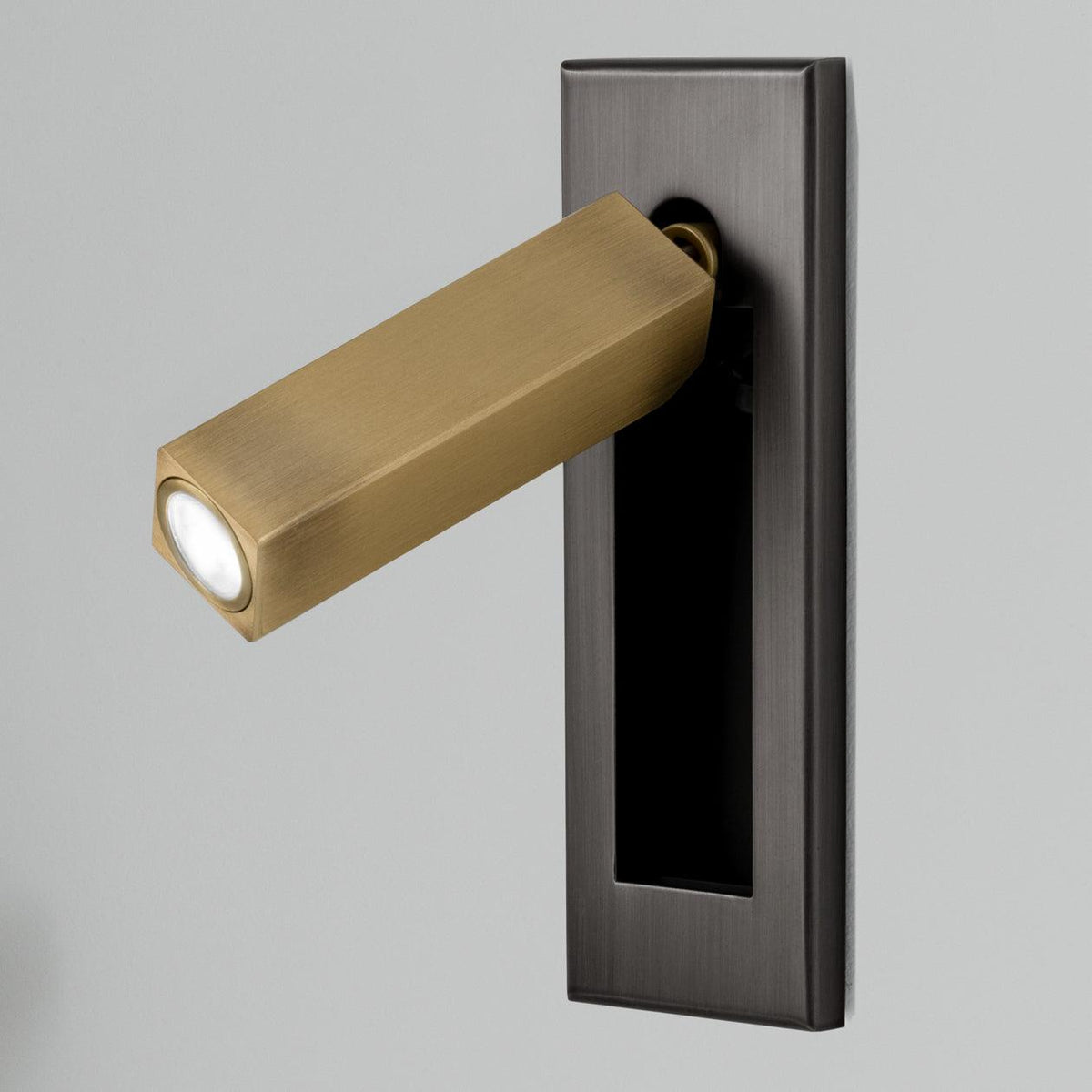 Minimalist Metal Recessed Sconce – Folding Bedside