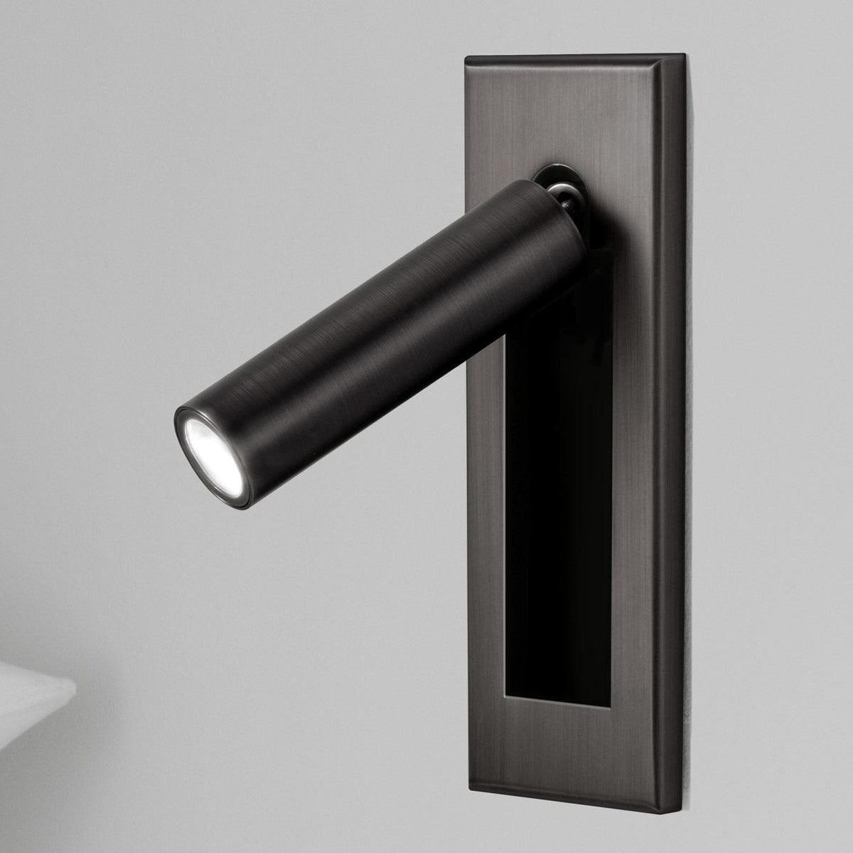 Minimalist Metal Recessed Sconce – Folding Bedside