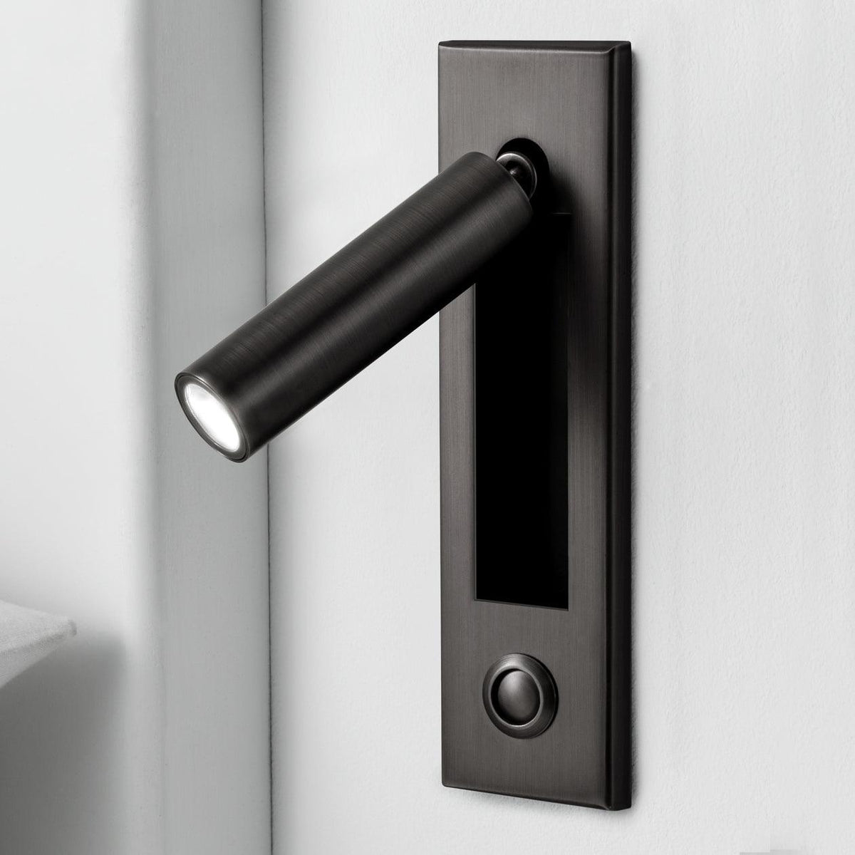 Minimalist Metal Recessed Sconce – Folding Bedside