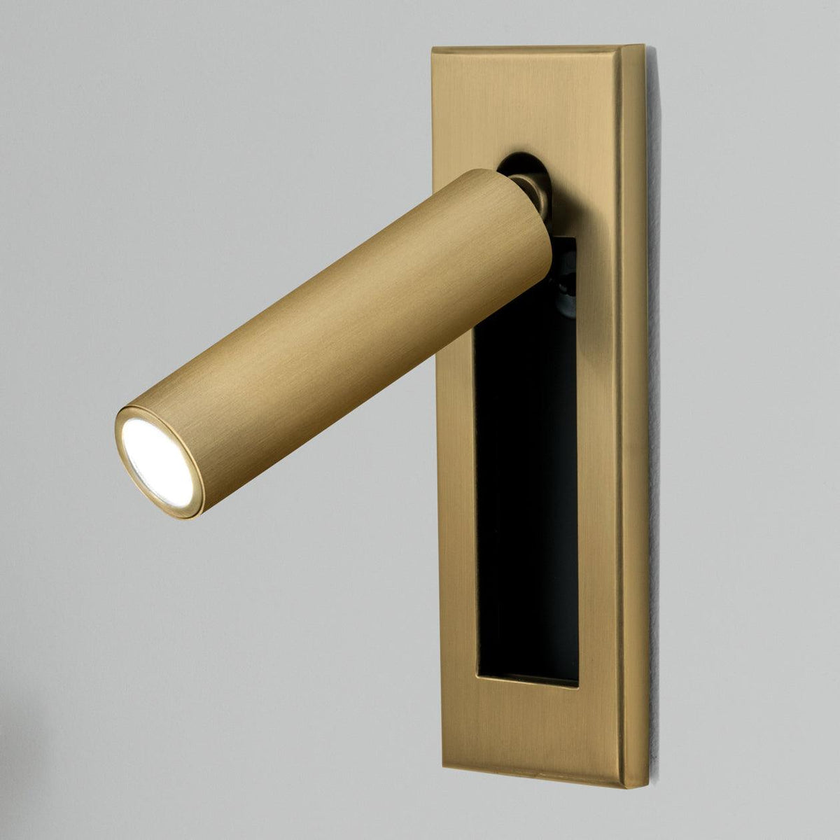 Minimalist Metal Recessed Sconce – Folding Bedside