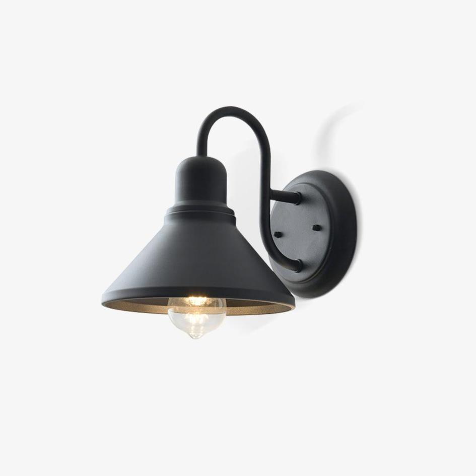 Farmhouse Black Cage Wall Light – Outdoor Sconce for Porch