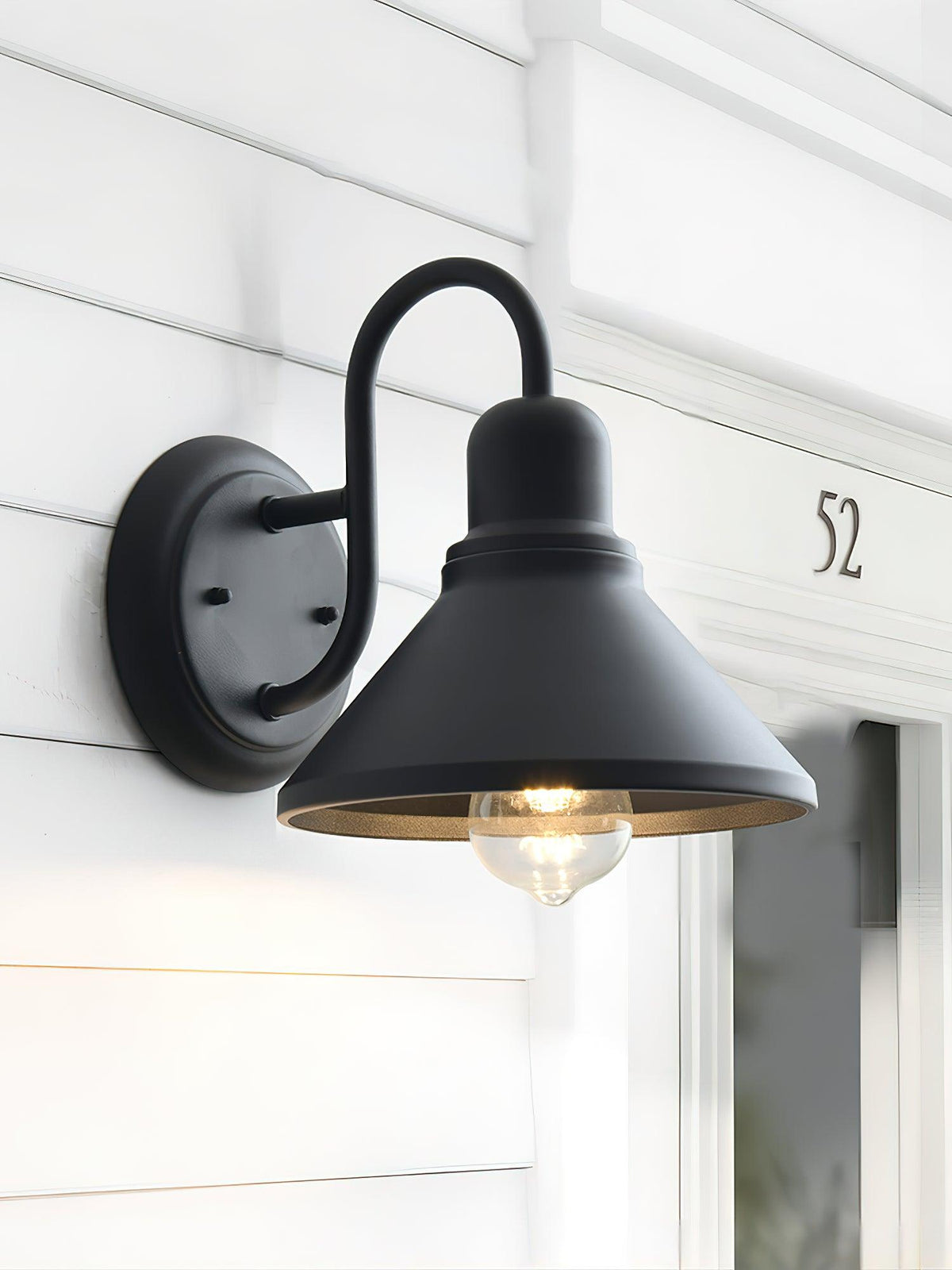 Farmhouse Black Cage Wall Light – Outdoor Sconce for Porch