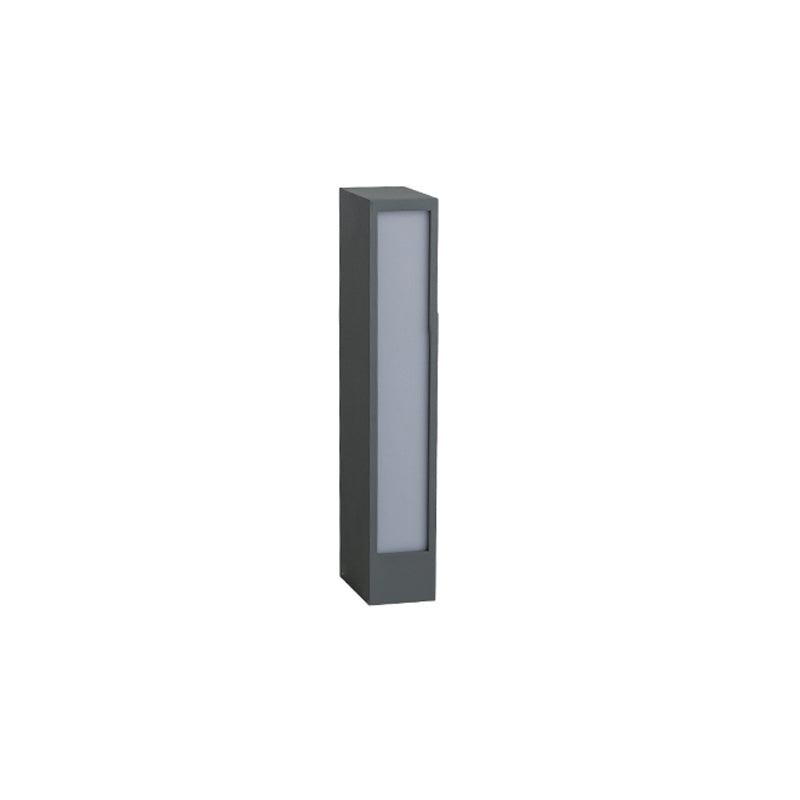 Modern Black Path Light – Slim Bollard Light for Walkway