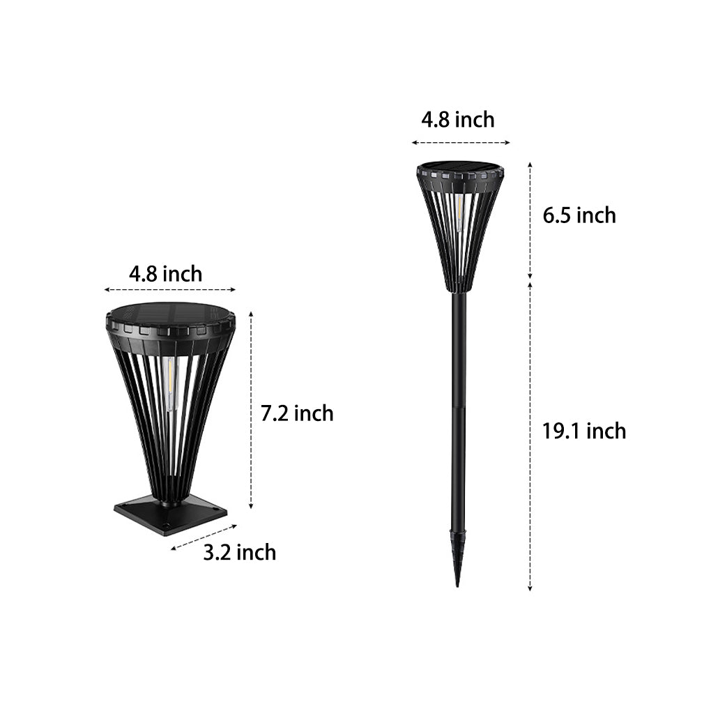 Modern ABS Solar Pathway Light – Tapered for Gardens