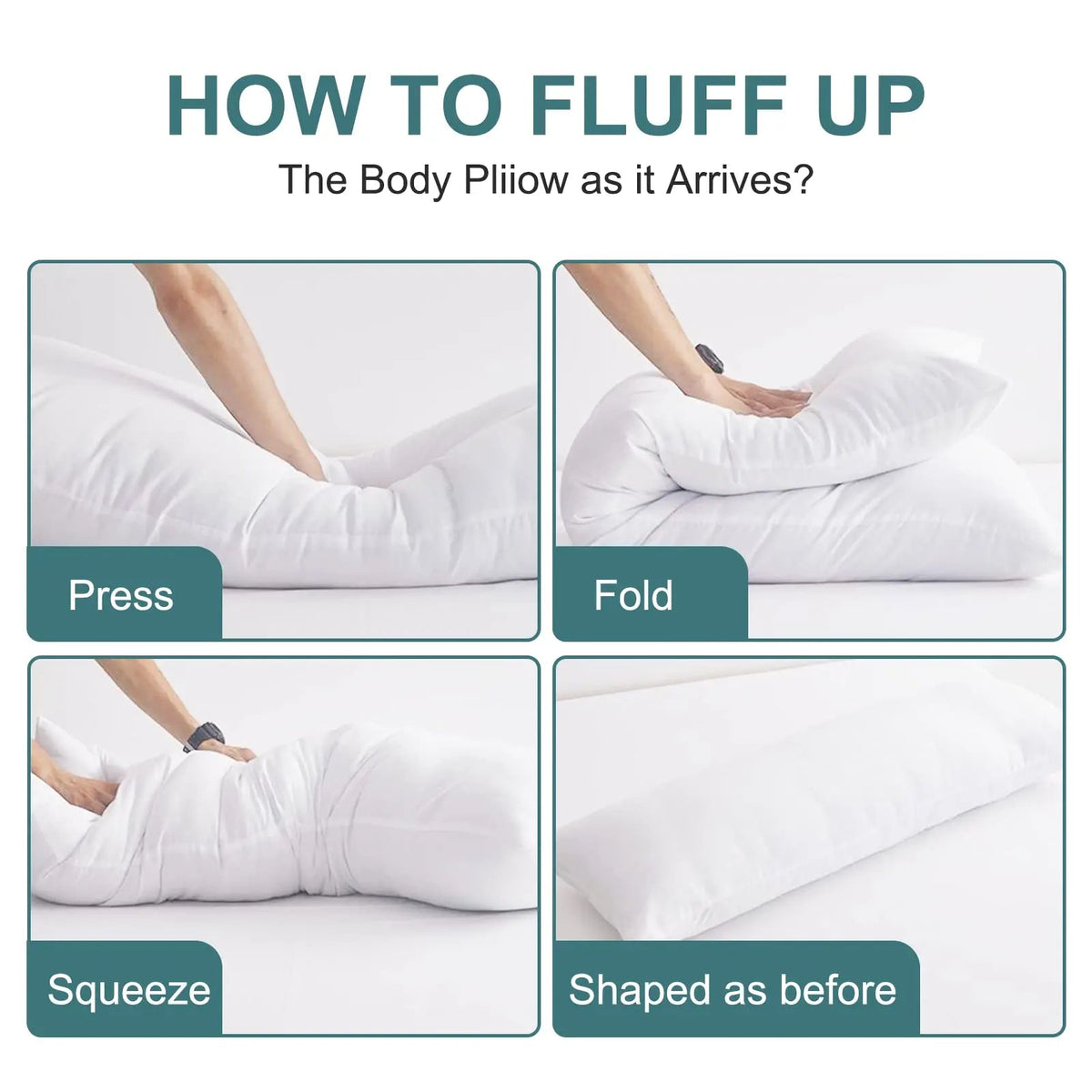Fenoss® Large Breathable Body Pillow