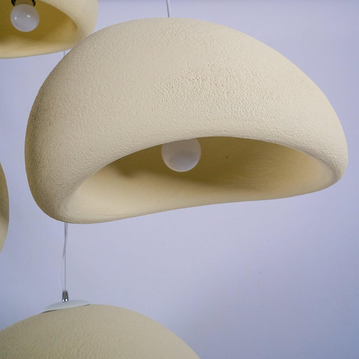 Organic White Cloud Pendant Light – Sphere Shade