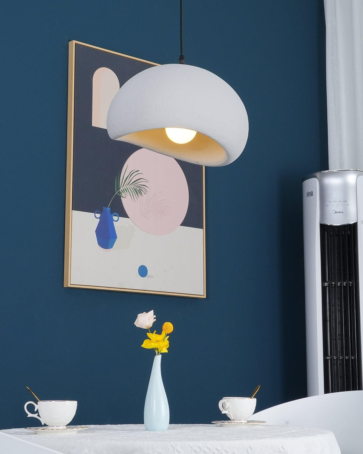 Organic White Cloud Pendant Light – Sphere Shade