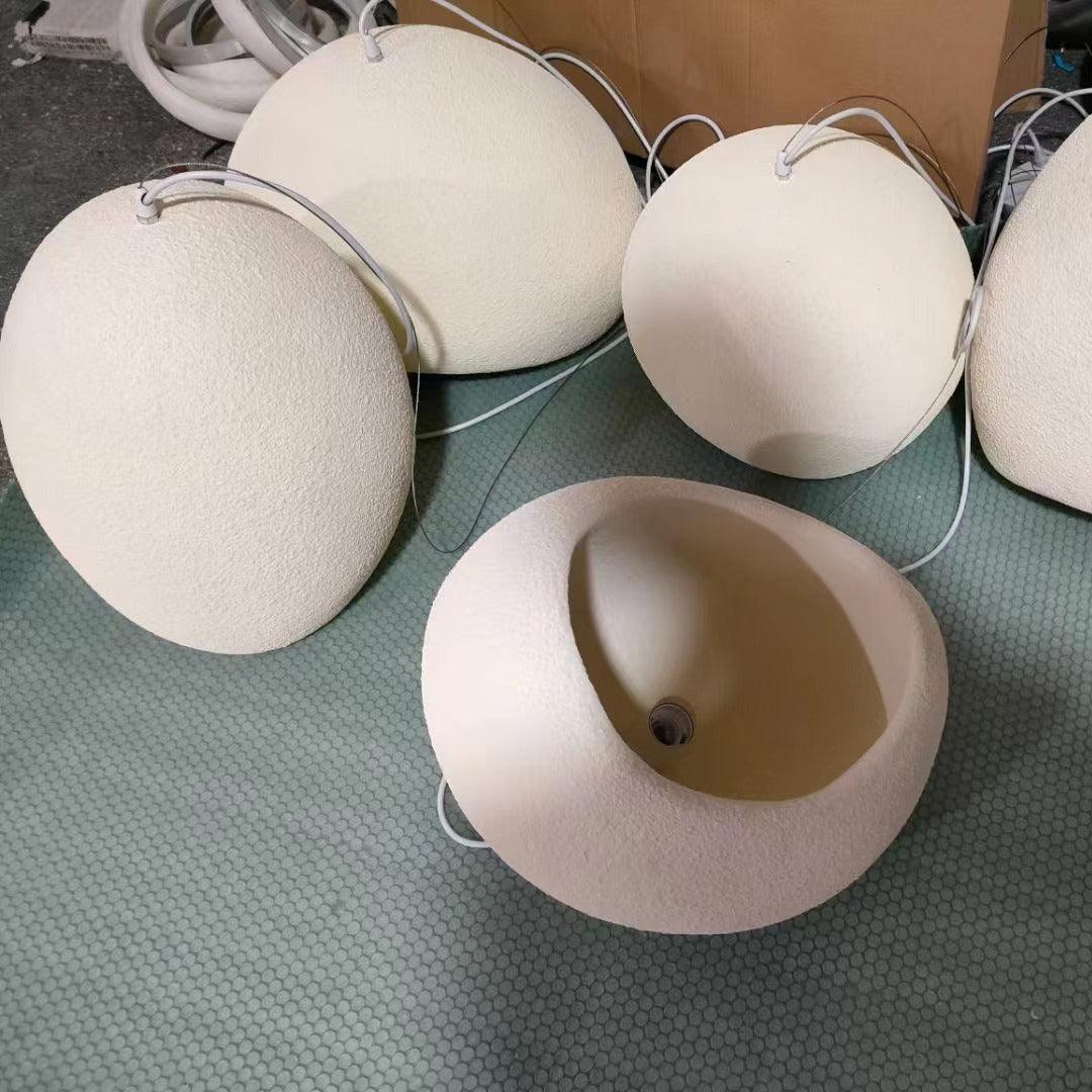 Organic White Cloud Pendant Light – Sphere Shade