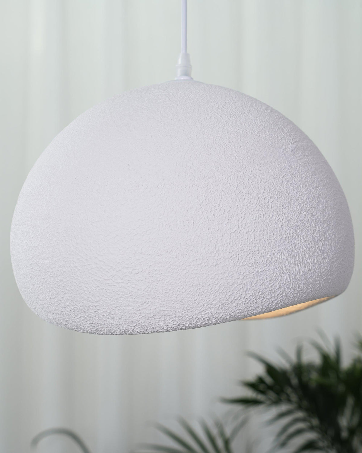 Organic White Cloud Pendant Light – Sphere Shade