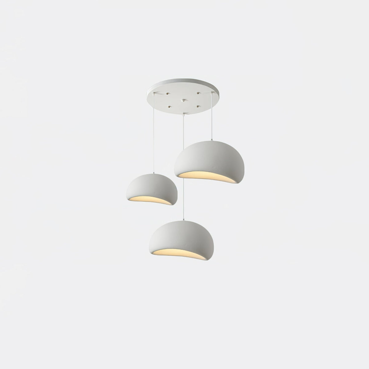 Organic White Cloud Pendant Light – Sphere Shade