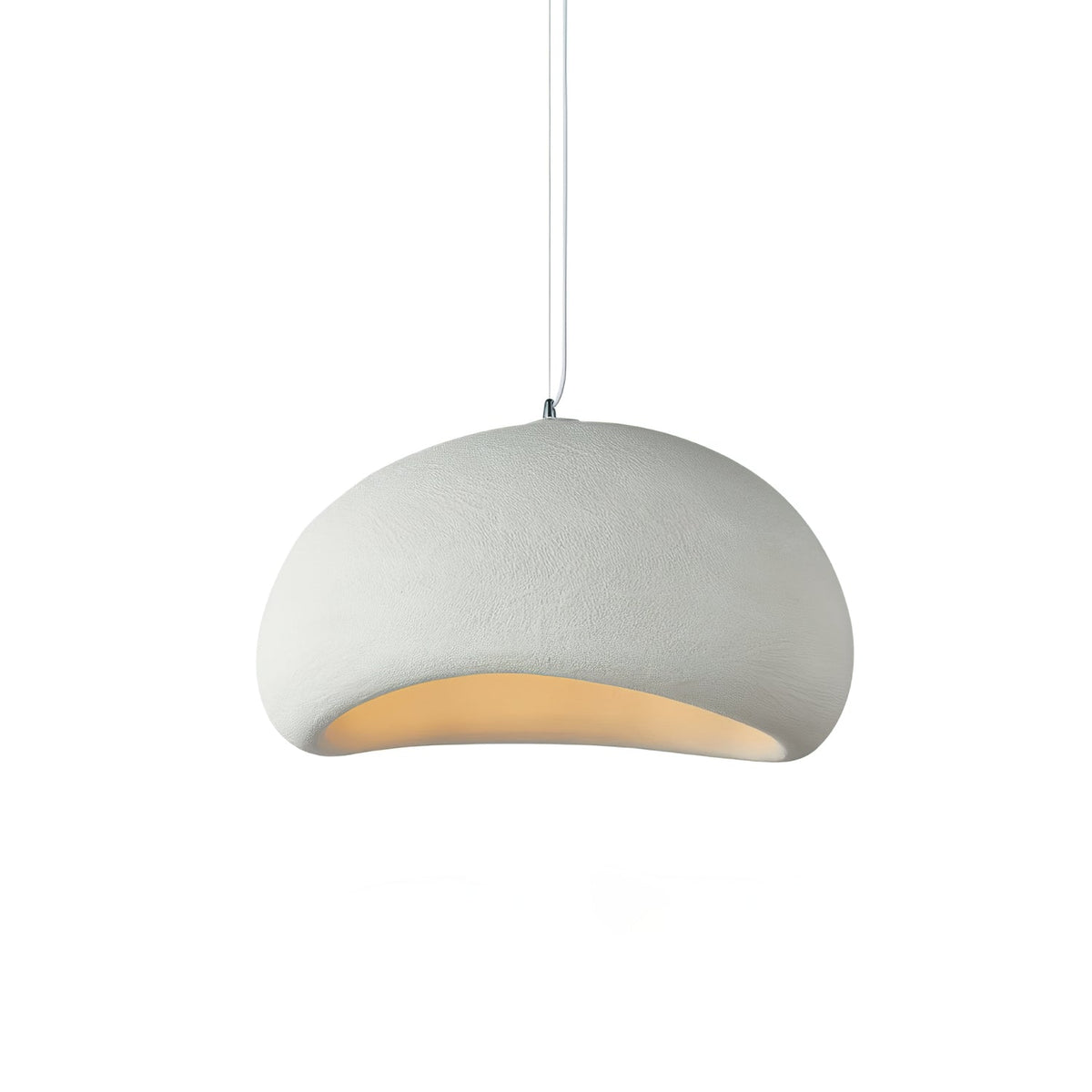 Organic White Cloud Pendant Light – Sphere Shade