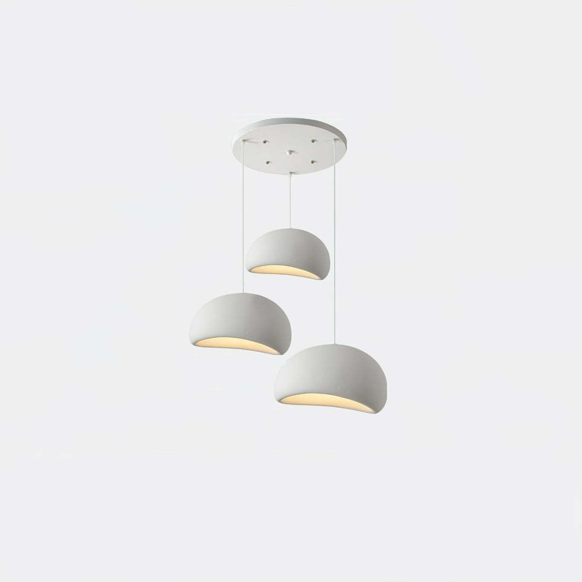Organic White Cloud Pendant Light – Sphere Shade