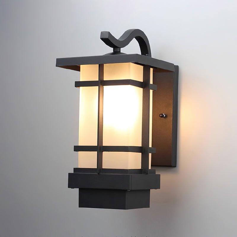 Classic Black Lantern Wall Light – Porch Light for Patio