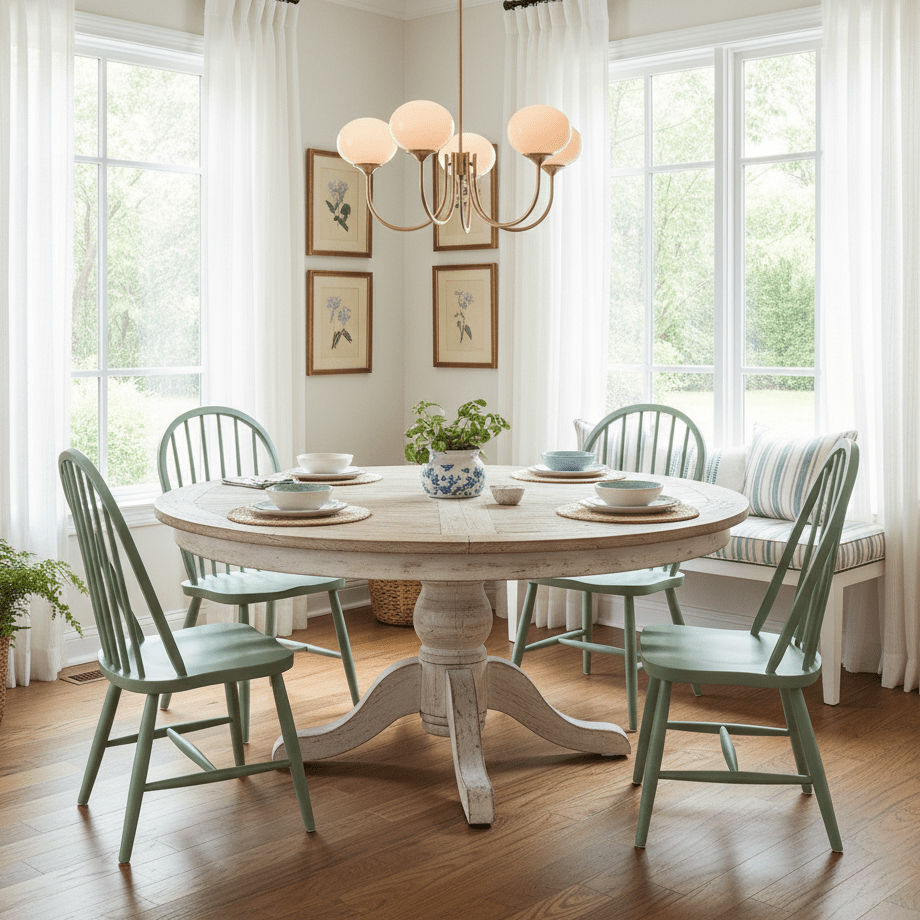Mid-Century Copper Glass Chandelier – 3 or 5 Globe