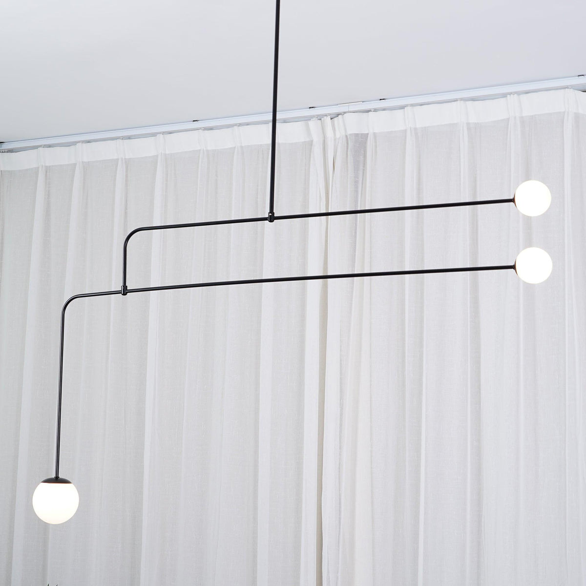Modern Gold Metal Arc Chandelier – Globe Pendants