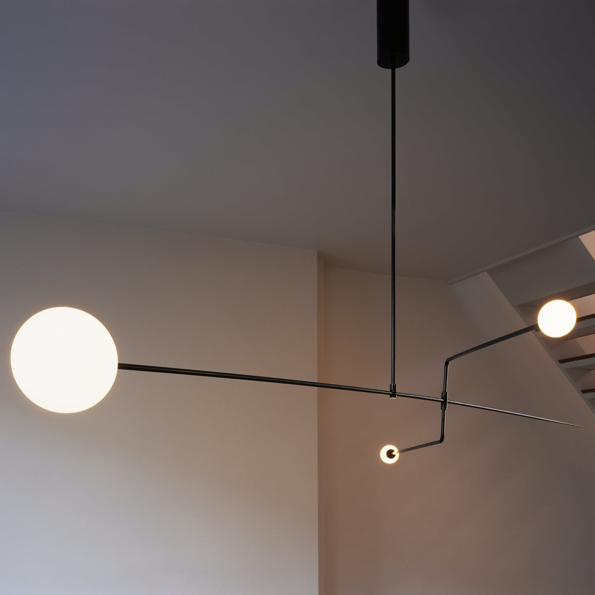 Modern Gold Metal Arc Chandelier – Globe Pendants