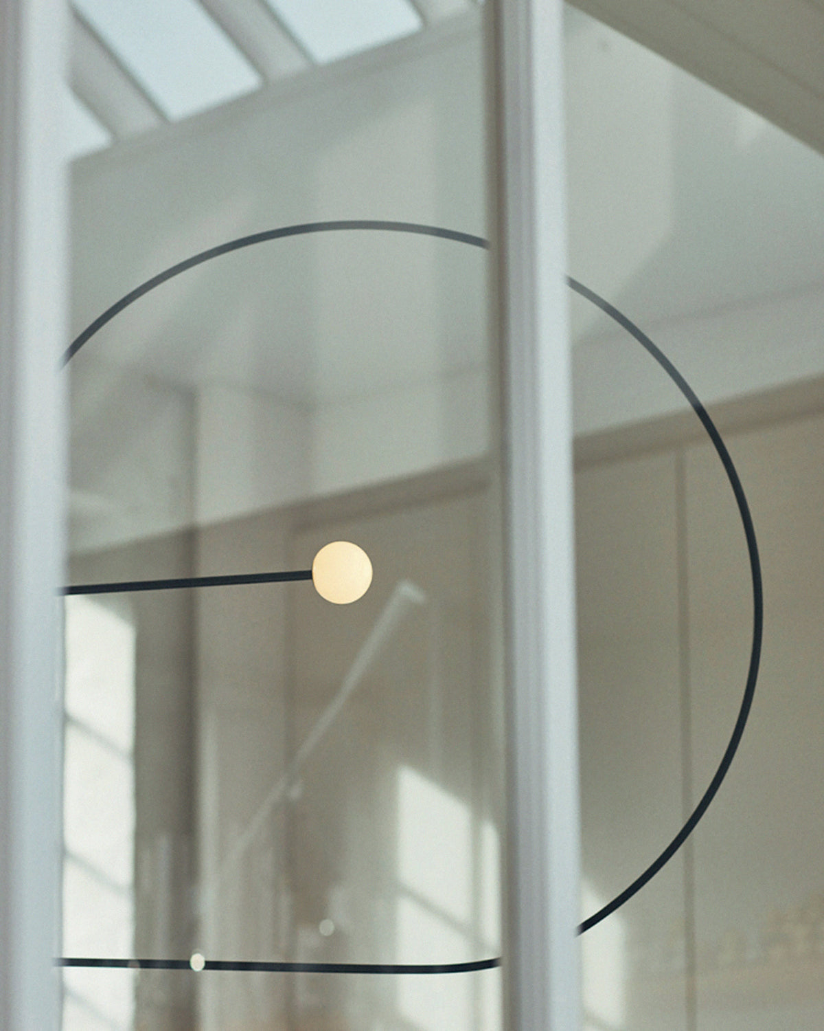 Modern Gold Metal Arc Chandelier – Globe Pendants