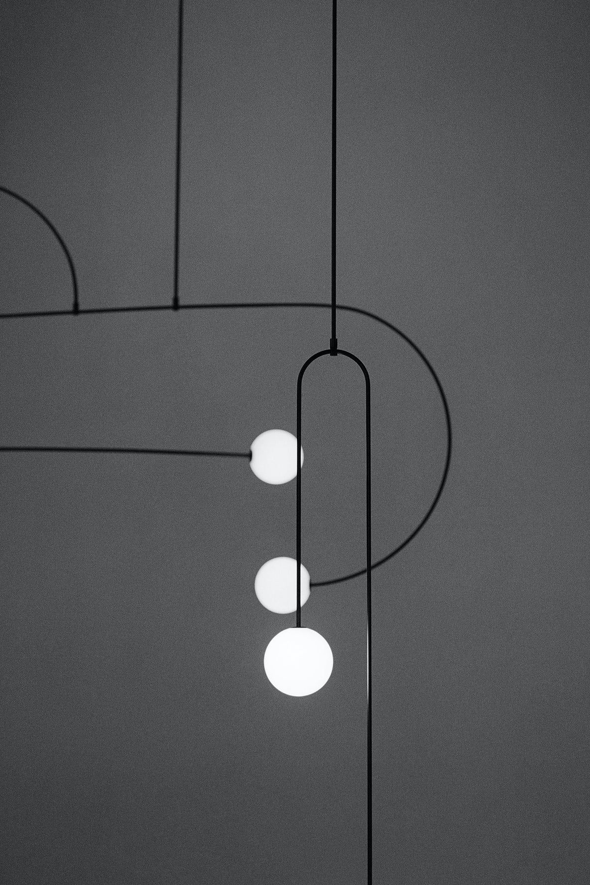 Modern Gold Metal Arc Chandelier – Globe Pendants