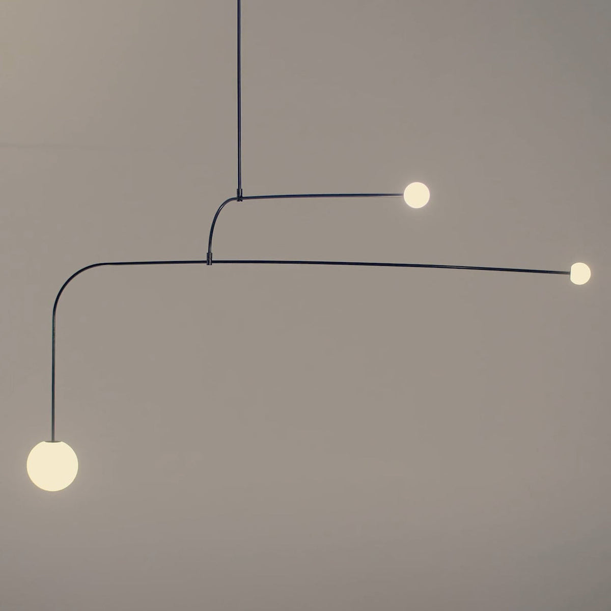 Modern Gold Metal Arc Chandelier – Globe Pendants