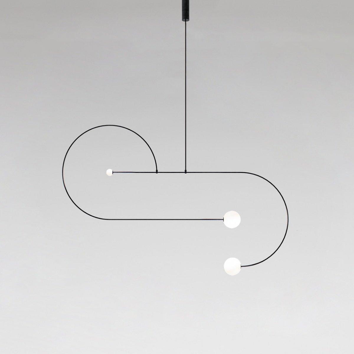 Modern Gold Metal Arc Chandelier – Globe Pendants