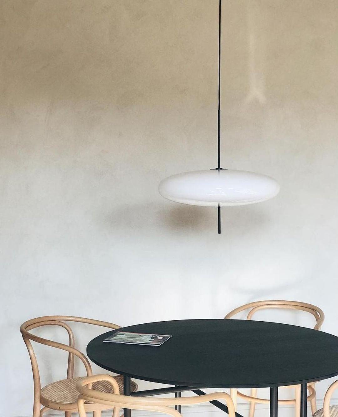 Minimalist White Opal Disc Pendant – Two-Tier