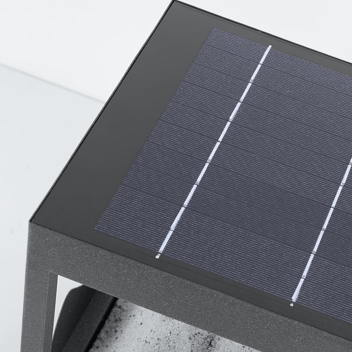 Unique Black Garden Light – Mountain Solar Light for Patio