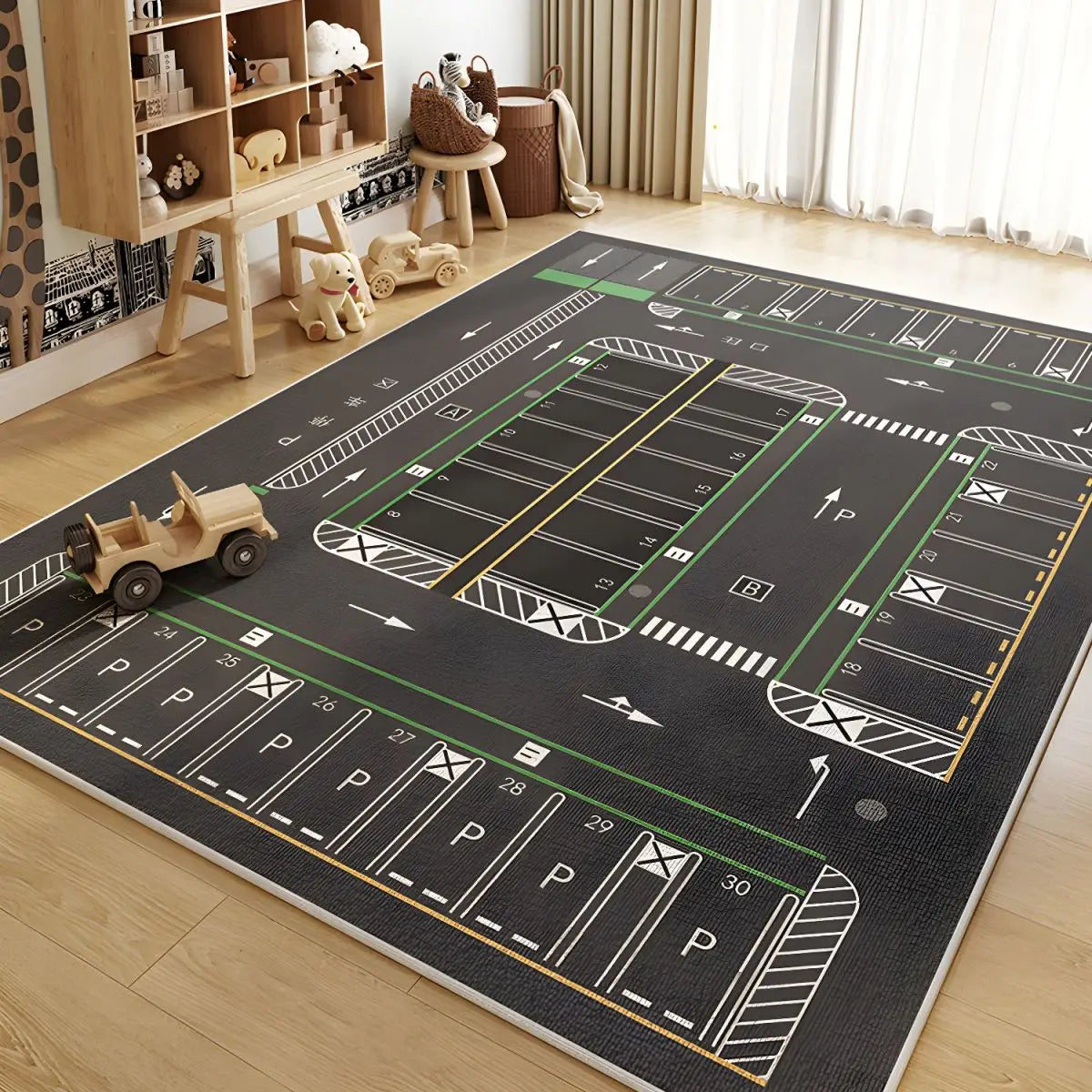 Fenoss® Play Mat Parking Lot Rug