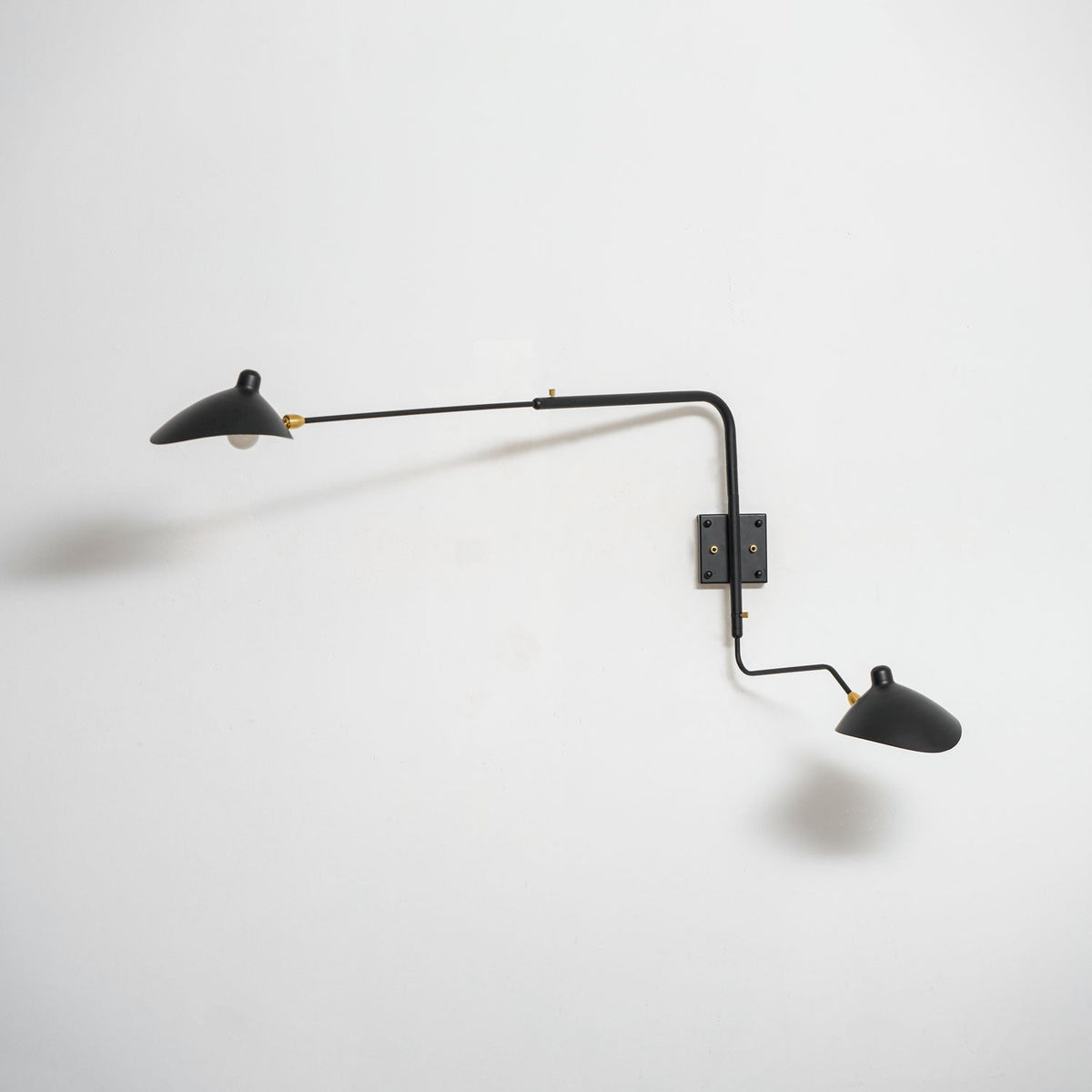 Mid-Century Metal Wall Sconce – Rotating Swing Arm