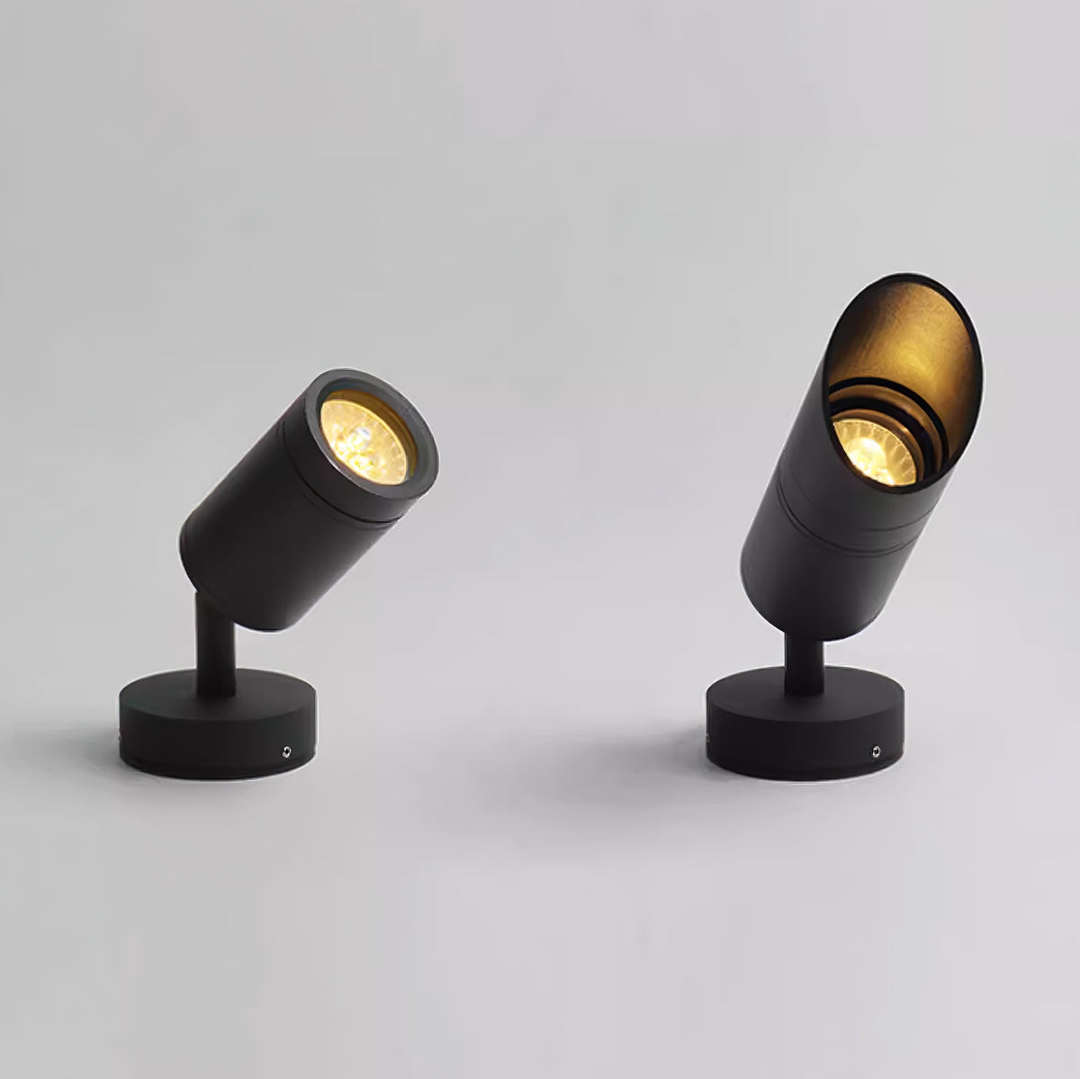 Modern Black Spike Light – Angled Spotlight for Garden