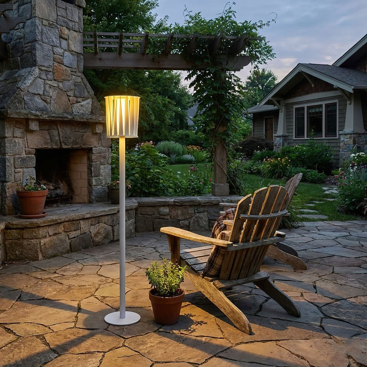 Colby Minimalist White Aluminum Outdoor Light