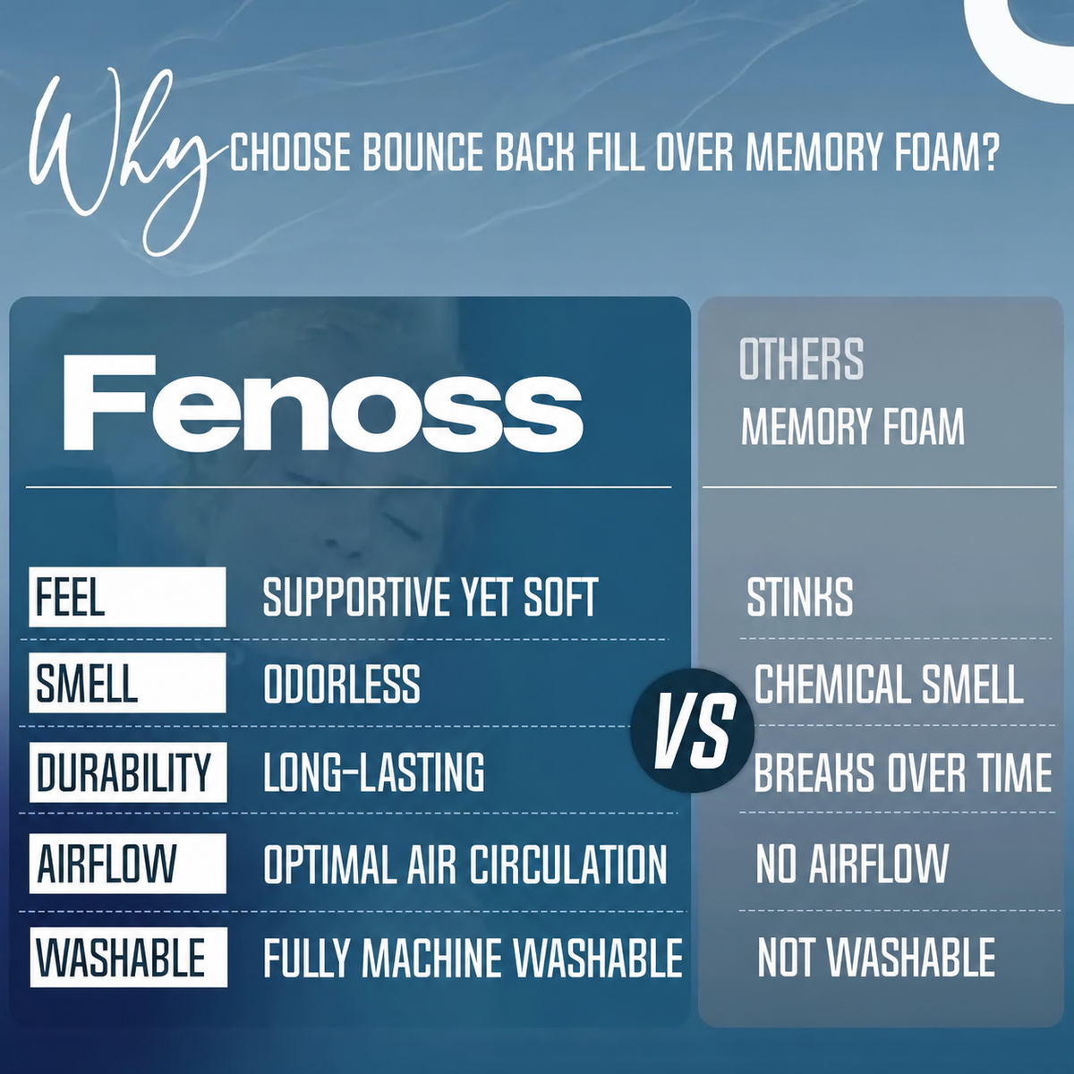 Fenoss® Travel Pillow – Double Support