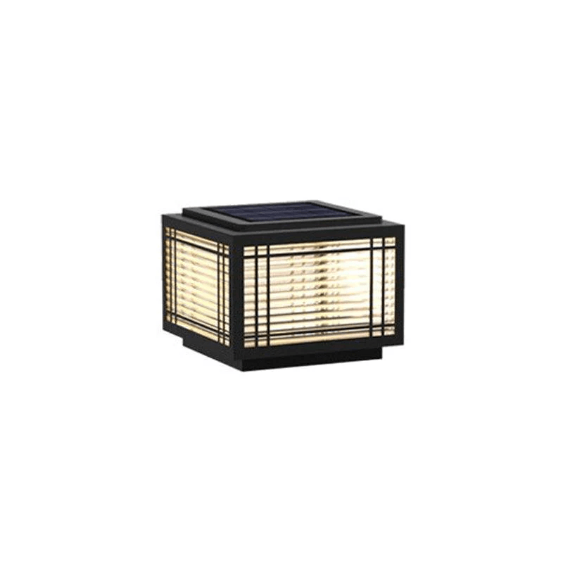 Classic Black Post Light – Solar Deck Light for Yard