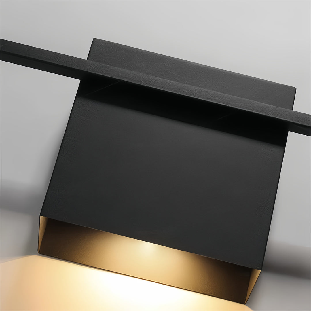 Minimalist Iron Wall Lamp – Square LED for Facades