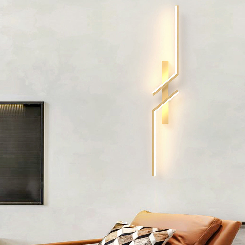 Modern Aluminum Wall Sconce – Geometric LED for Lounges