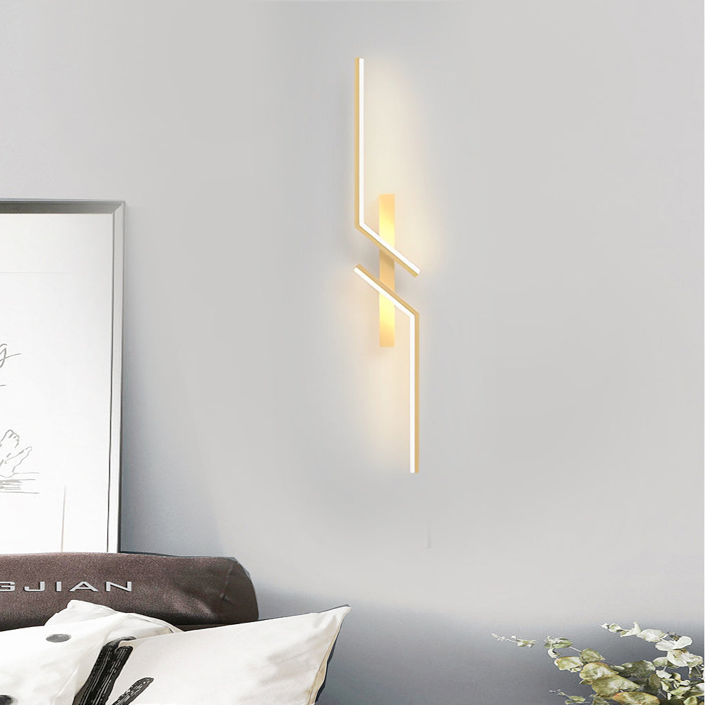 Modern Aluminum Wall Sconce – Geometric LED for Lounges