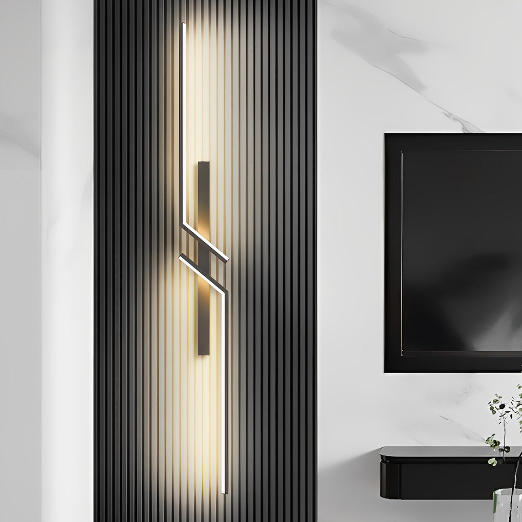 Modern Aluminum Wall Sconce – Geometric LED for Lounges