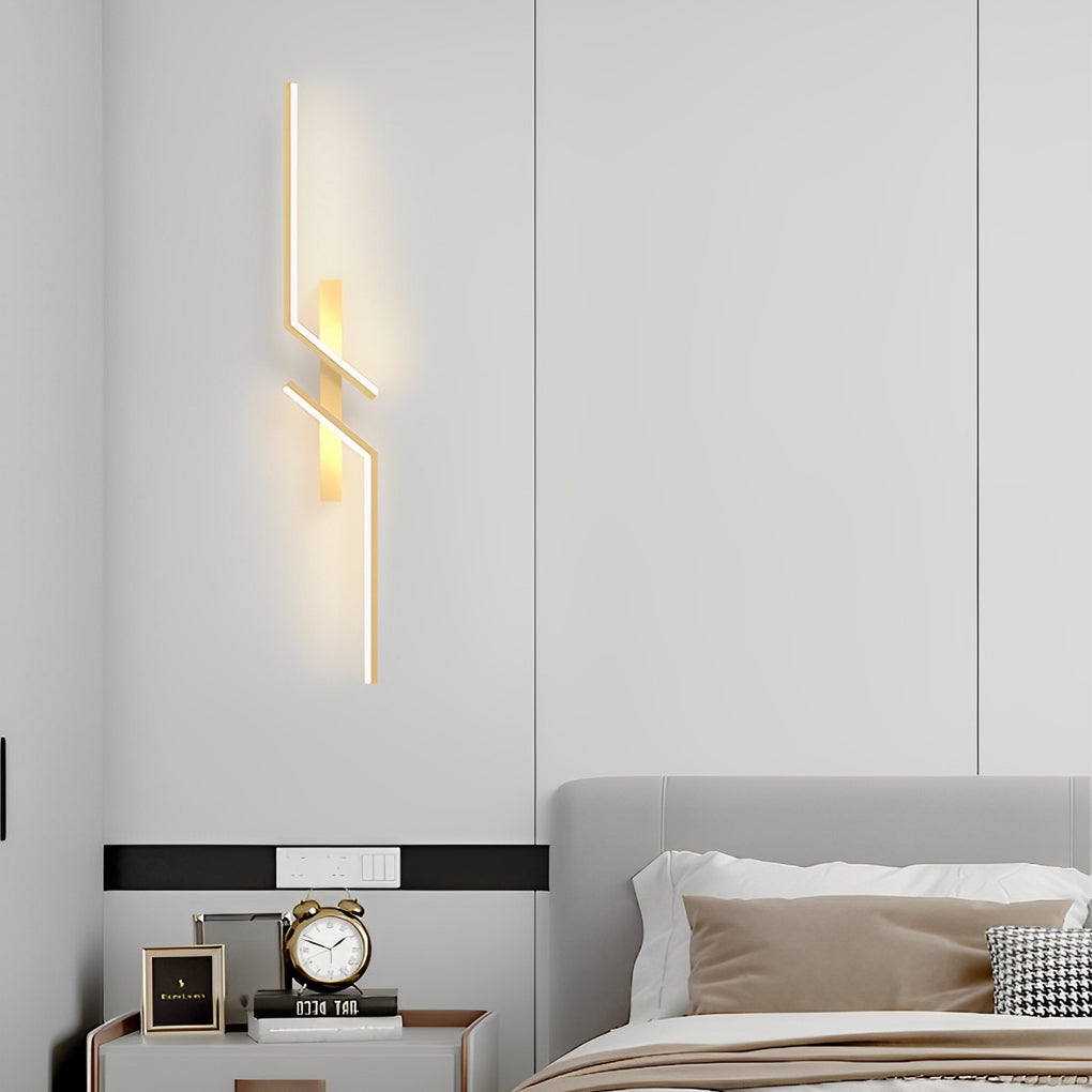 Modern Aluminum Wall Sconce – Geometric LED for Lounges