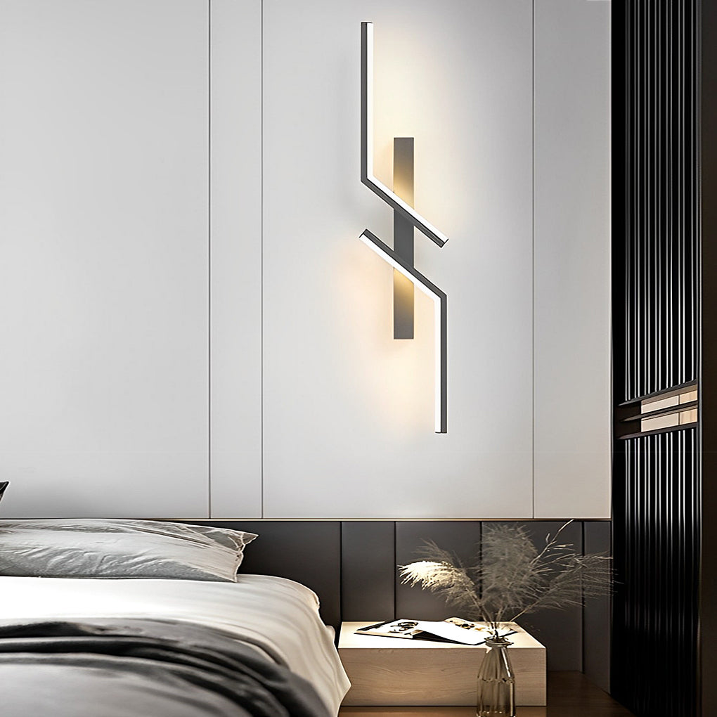 Modern Aluminum Wall Sconce – Geometric LED for Lounges