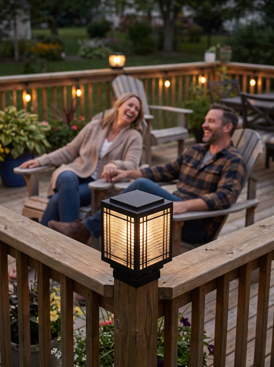 Classic Black Post Light lifestyle image 2