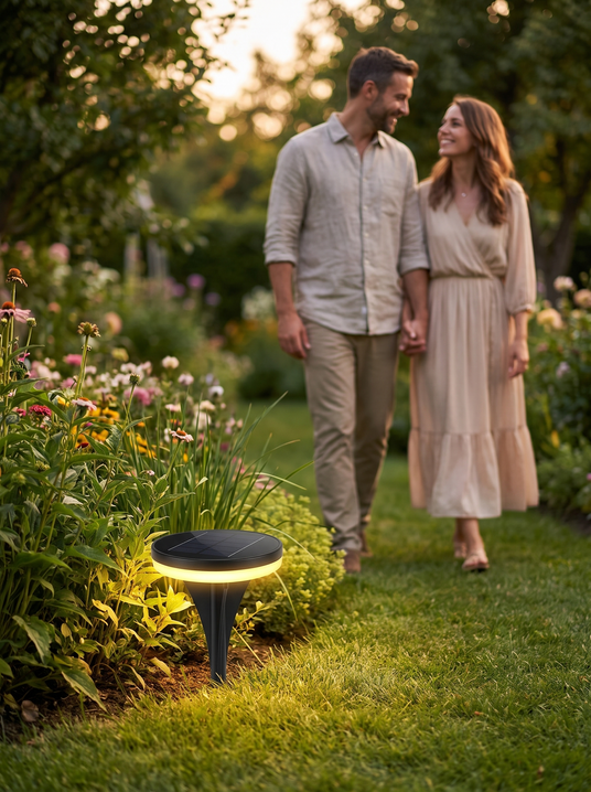 Black Solar Disc Light lifestyle image 2