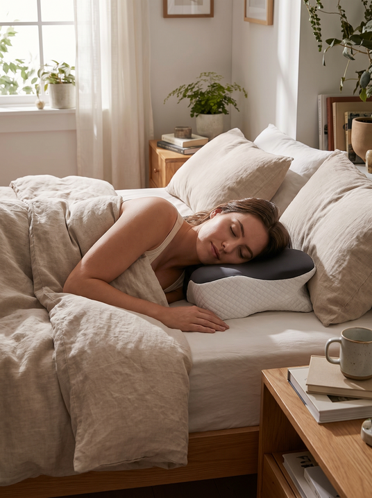 Fenoss Elevated & Enhanced Thickness Contour Pillow 2.0 lifestyle photo 1: Built Higher on Purpose