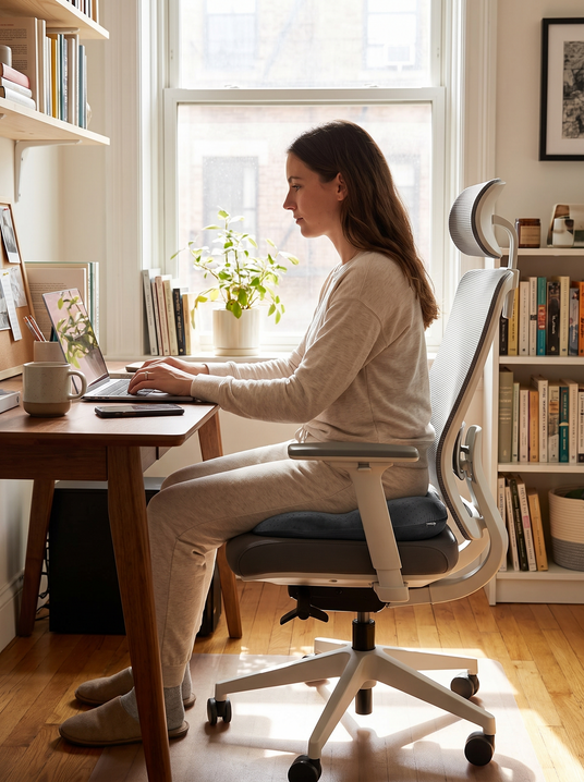 Fenoss Chair Donut Cushion lifestyle photo 1: Sit Through the Afternoon