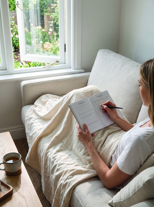 Fenoss Breathable Cotton Blanket lifestyle photo 1: Cool, Light, Cozy