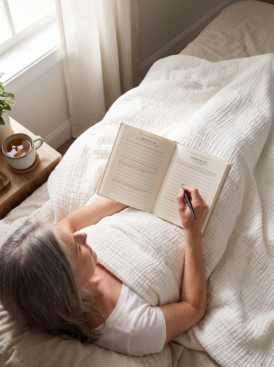 Fenoss Breathable Cotton Blanket lifestyle photo 2: Bed to Sofa to Patio